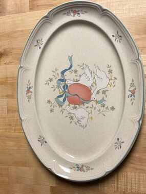 Marmalade goose pattern Oval Serving Platter